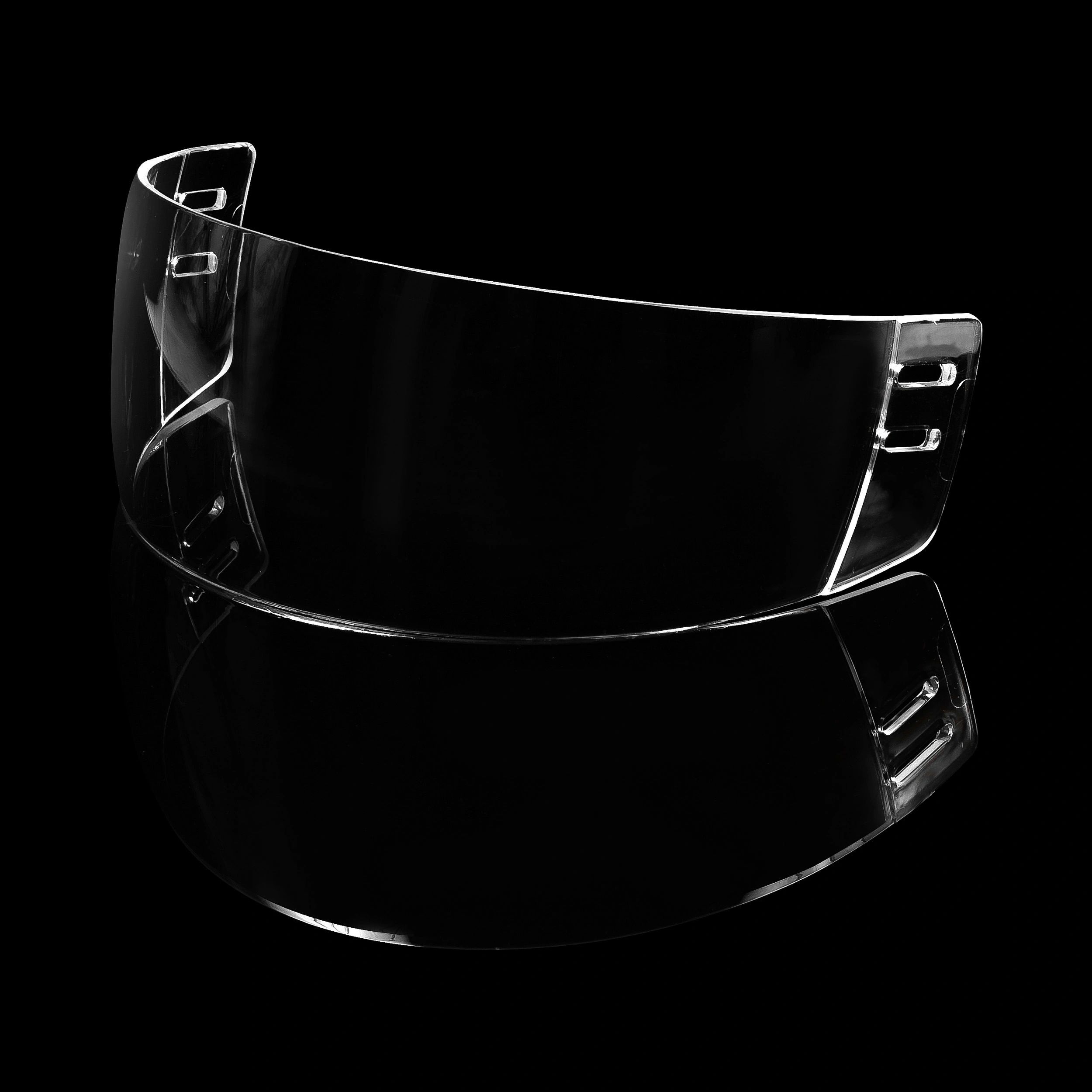 Helmet visor protective shield detail