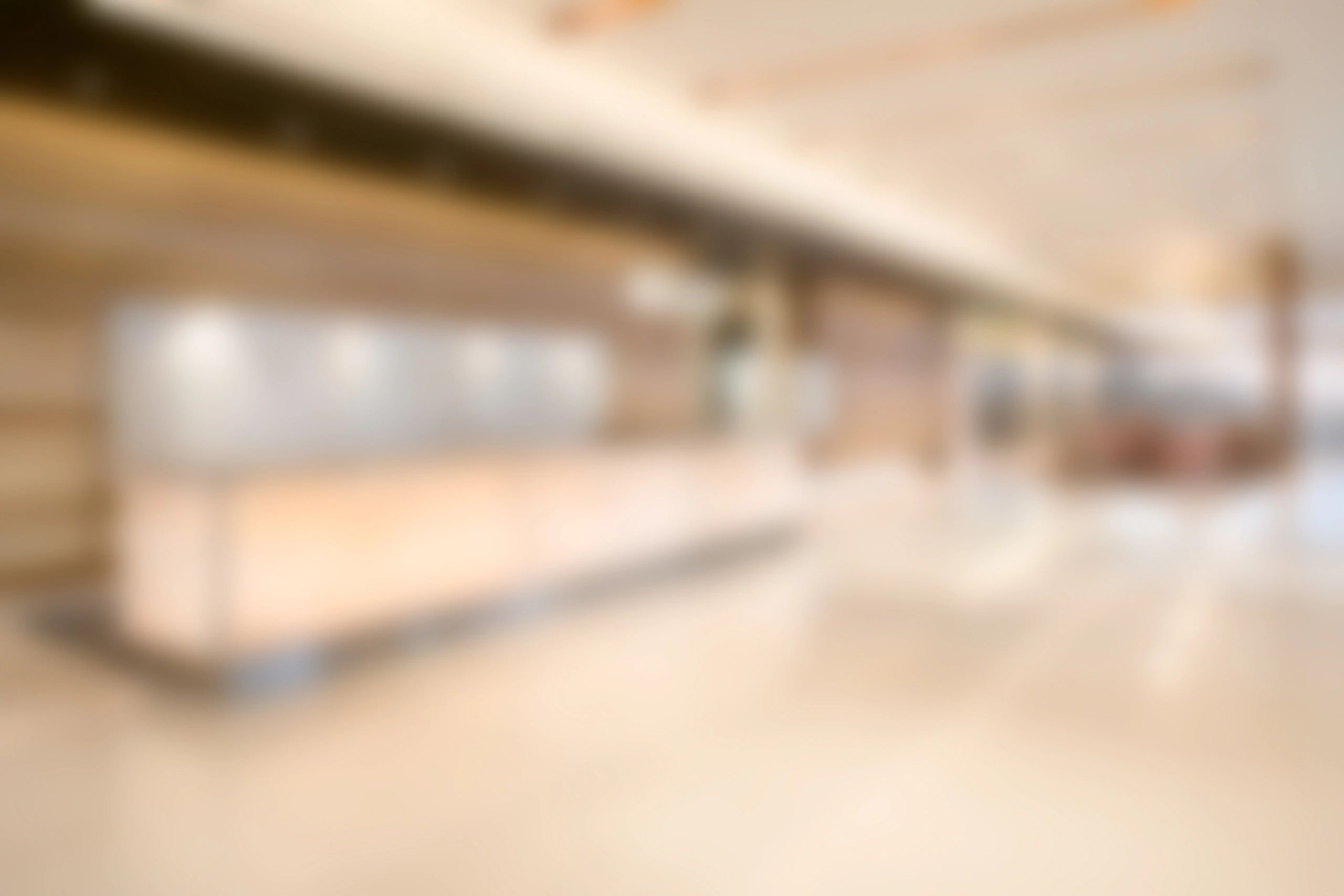 Modern, softly blurred retail interior background