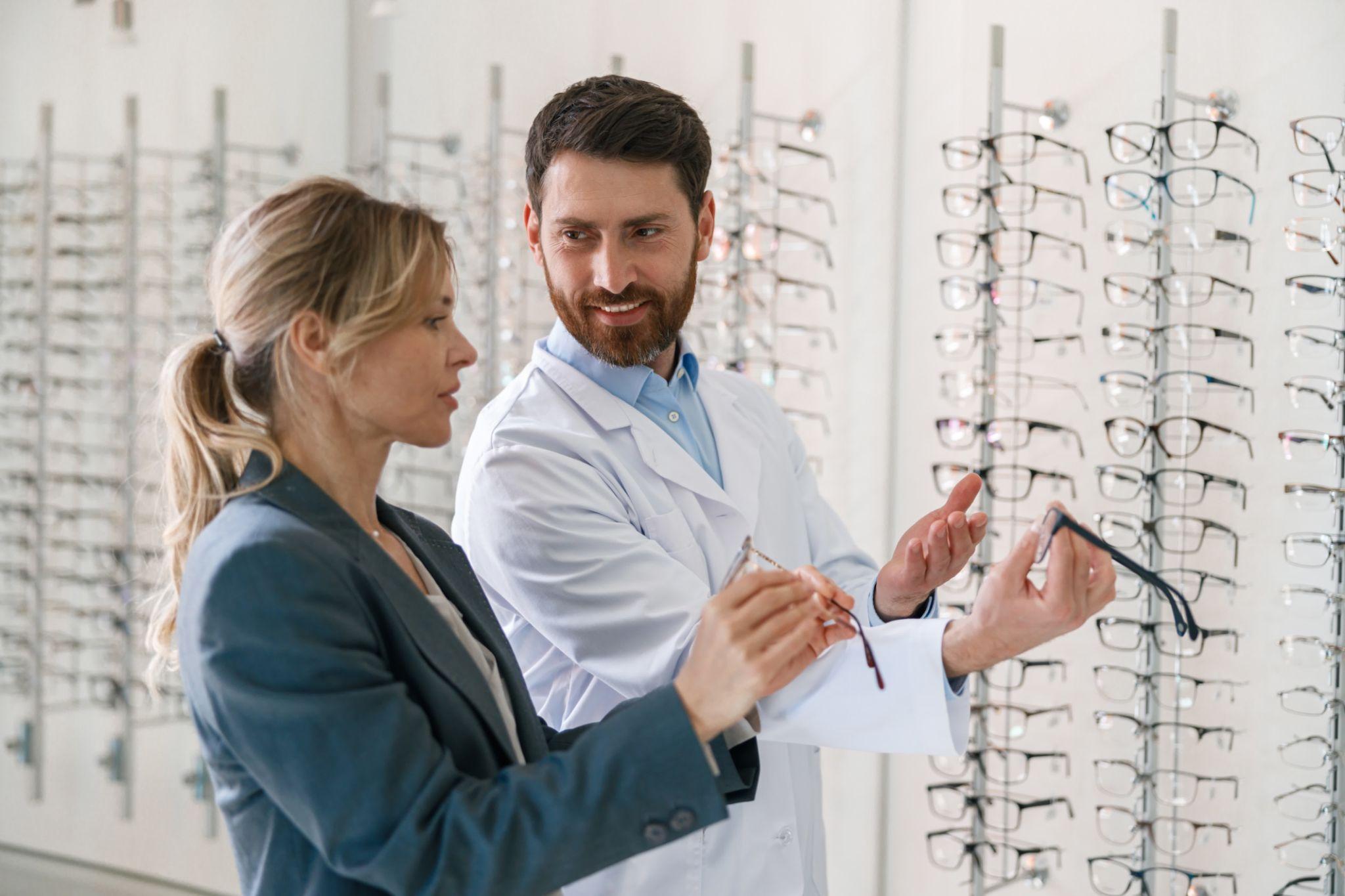 Main eyewear display at Hunny Optical